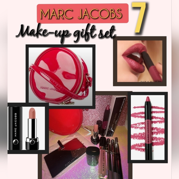 Marc Jacobs RED Cosmetics Bag 7 products bundle gift set (SALE🔥 - Picture 2 of 9
